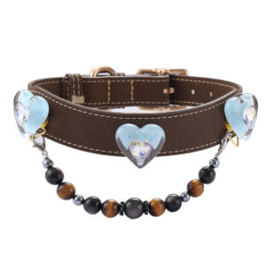 Heart-shaped pet collar