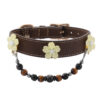 Yellow flower pet collar
