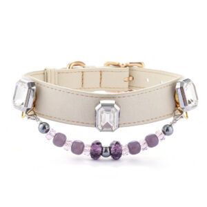 Transparent Gemstone Pet Collar
