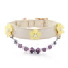 Yellow flower pet collar